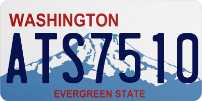 WA license plate ATS7510