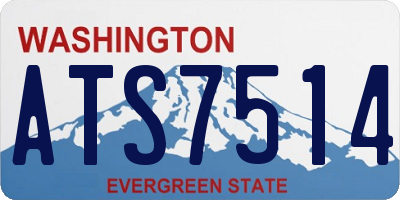WA license plate ATS7514