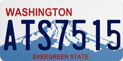 WA license plate ATS7515
