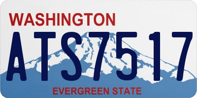 WA license plate ATS7517