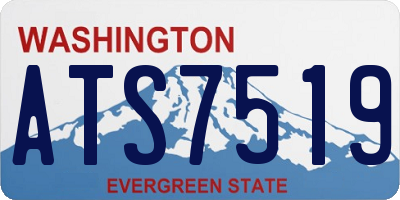 WA license plate ATS7519