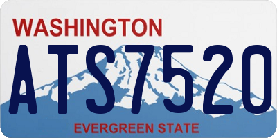 WA license plate ATS7520