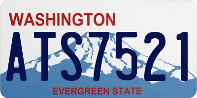 WA license plate ATS7521