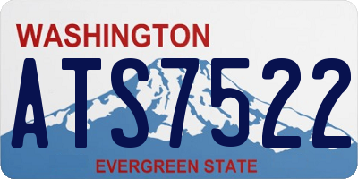WA license plate ATS7522