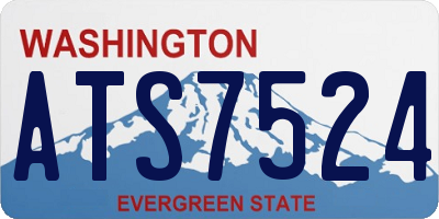 WA license plate ATS7524