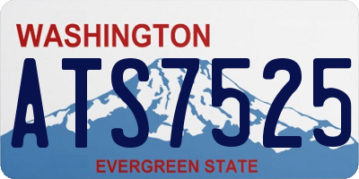 WA license plate ATS7525