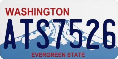 WA license plate ATS7526