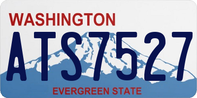 WA license plate ATS7527