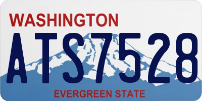 WA license plate ATS7528