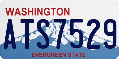WA license plate ATS7529