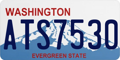 WA license plate ATS7530