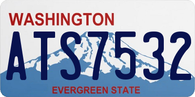 WA license plate ATS7532