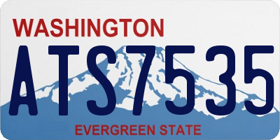 WA license plate ATS7535