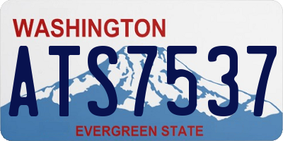 WA license plate ATS7537