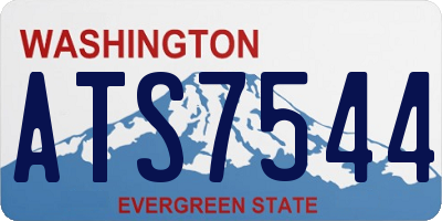 WA license plate ATS7544