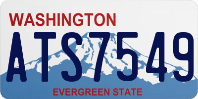 WA license plate ATS7549
