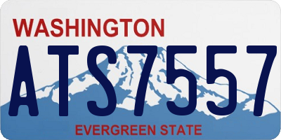 WA license plate ATS7557