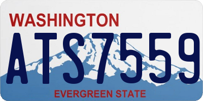 WA license plate ATS7559