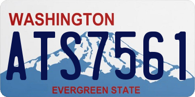 WA license plate ATS7561