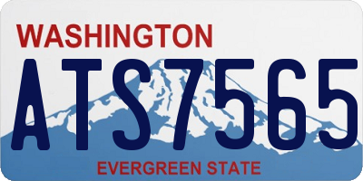 WA license plate ATS7565