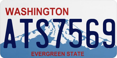WA license plate ATS7569