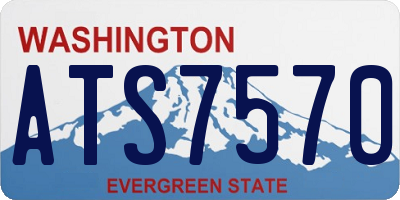 WA license plate ATS7570