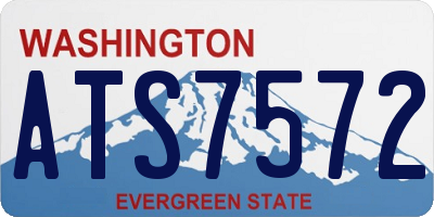 WA license plate ATS7572