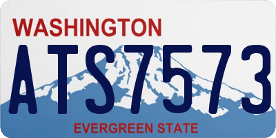 WA license plate ATS7573