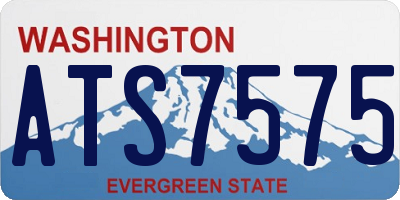 WA license plate ATS7575
