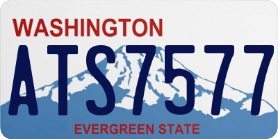 WA license plate ATS7577