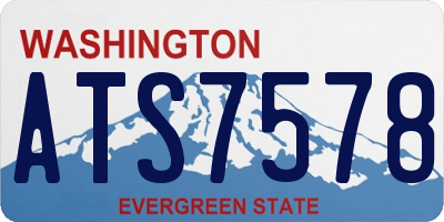 WA license plate ATS7578