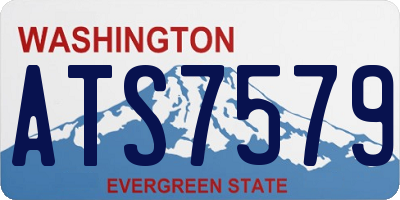 WA license plate ATS7579