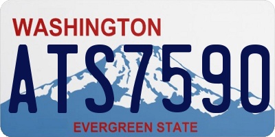 WA license plate ATS7590