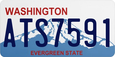 WA license plate ATS7591