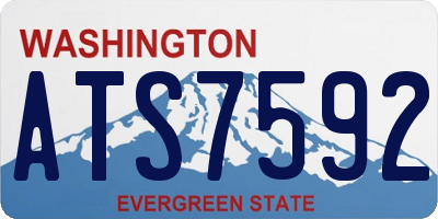 WA license plate ATS7592