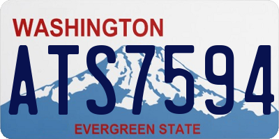 WA license plate ATS7594