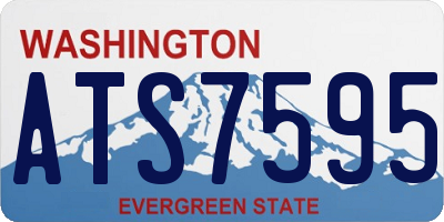 WA license plate ATS7595