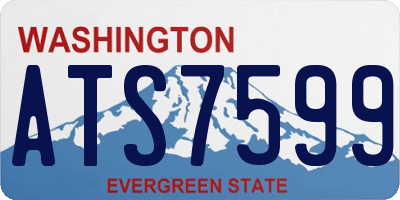 WA license plate ATS7599