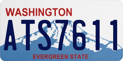 WA license plate ATS7611