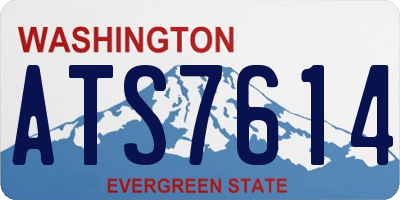 WA license plate ATS7614