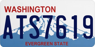 WA license plate ATS7619