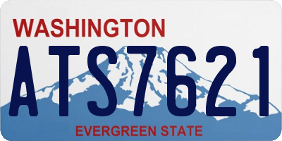 WA license plate ATS7621