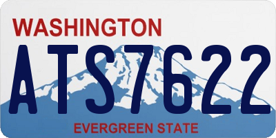 WA license plate ATS7622