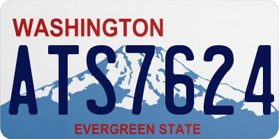 WA license plate ATS7624