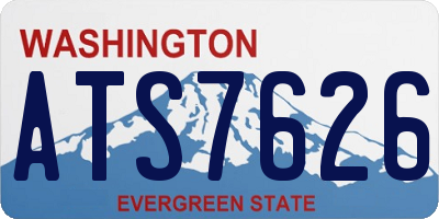 WA license plate ATS7626