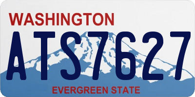 WA license plate ATS7627