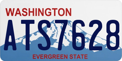 WA license plate ATS7628