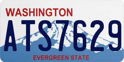 WA license plate ATS7629