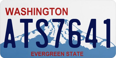 WA license plate ATS7641