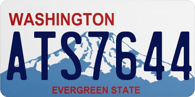 WA license plate ATS7644